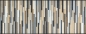 Preview: Fussmatte Mikado stripes nature 60x180cm